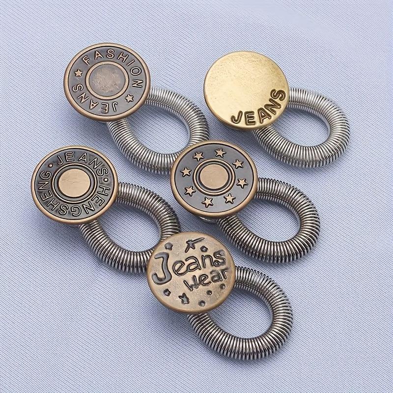 5pcs Button Extenders for Pants and Jeans Adjustable Waistband Expander