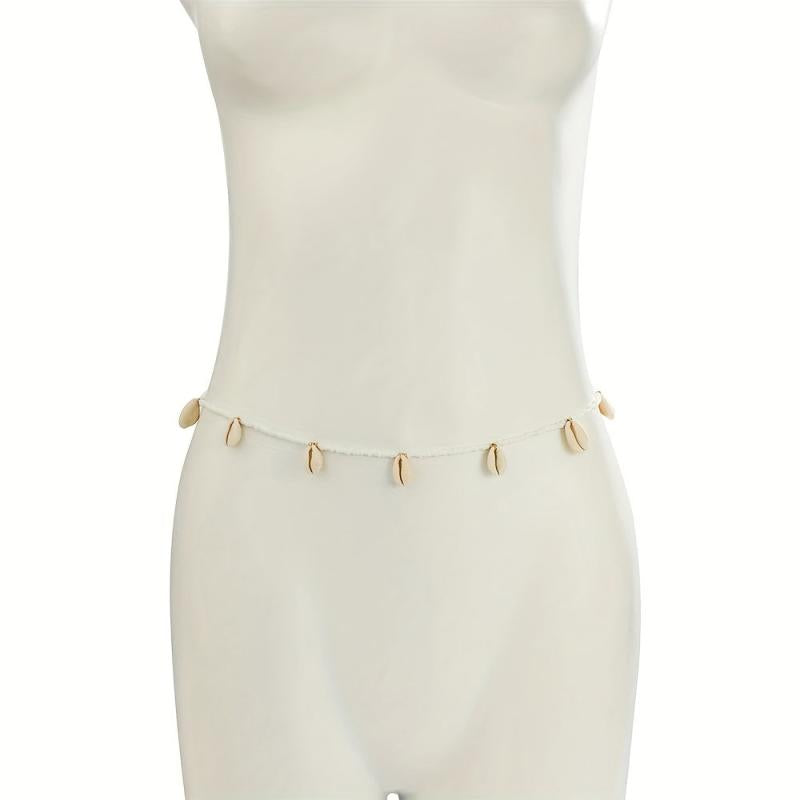 Vintage Shell Pendant Boho Waist Chain for Women