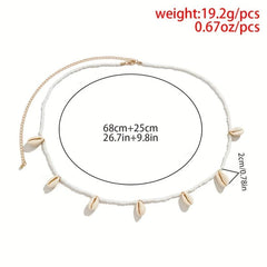 Vintage Shell Pendant Boho Waist Chain for Women