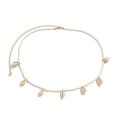 Vintage Shell Pendant Boho Waist Chain for Women