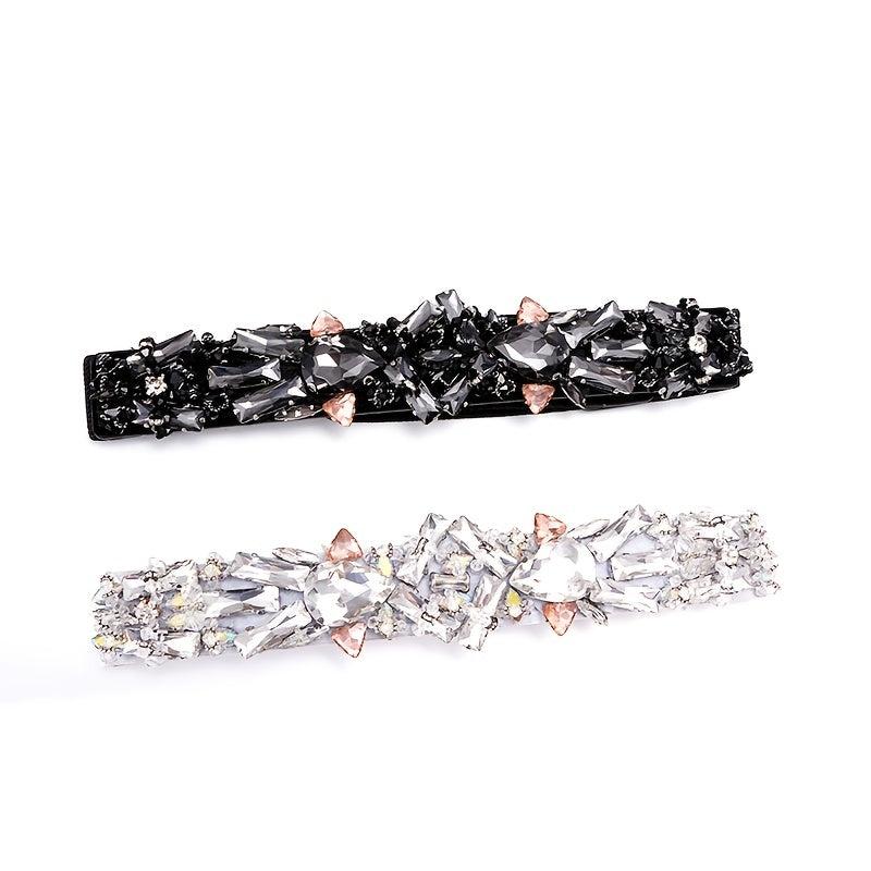 Rhinestone Elastic Band Waist Belt for Women's Suit Coat Dress
