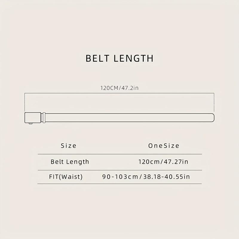 Men's Two Layer Cowhide Business Belt with Automatic Buckle