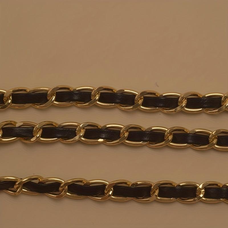 Gold Heart Pendant Waist Chain Double Layer Decorative Dress Girdle