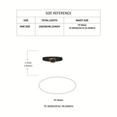 Irregular Hollow Buckle Wide Belt Geometric PU Waistband for Party Prom