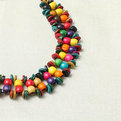 Boho Beaded Rainbow Waist Chain Y2K Tassel Vintage Dress Girdle DIY Accessory