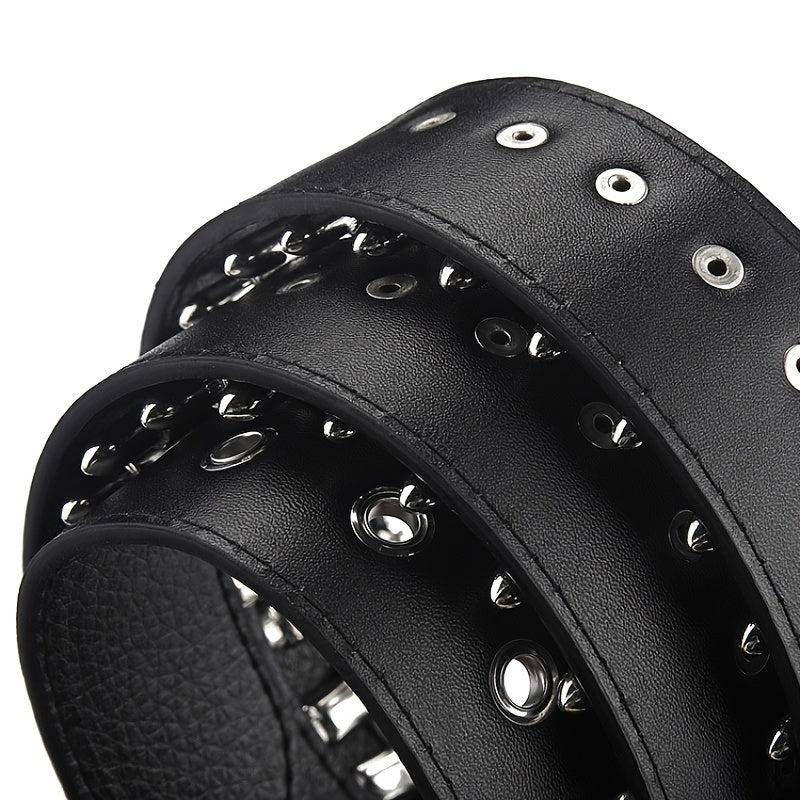 Rivet Bullet Belt Men's Punk Style Clothing Accessory
