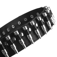 Rivet Bullet Belt Men's Punk Style Clothing Accessory