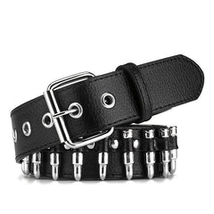 Rivet Bullet Belt Men's Punk Style Clothing Accessory