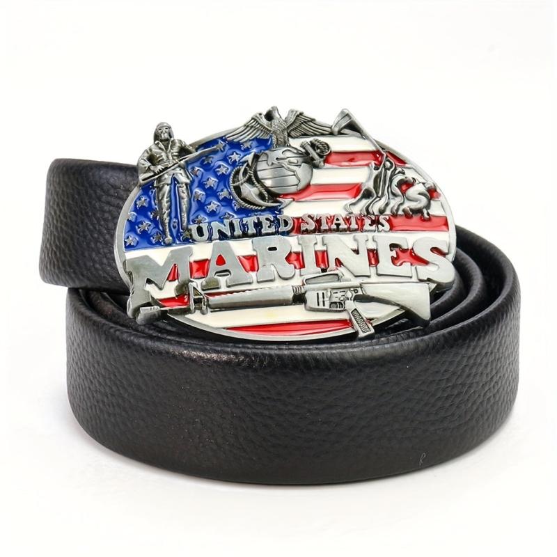 American Flag Military Belt Buckle for Women's Clothing