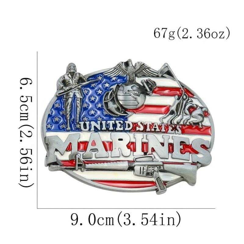 American Flag Military Belt Buckle for Women's Clothing