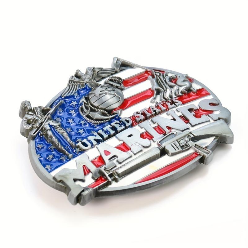 American Flag Military Belt Buckle for Women's Clothing