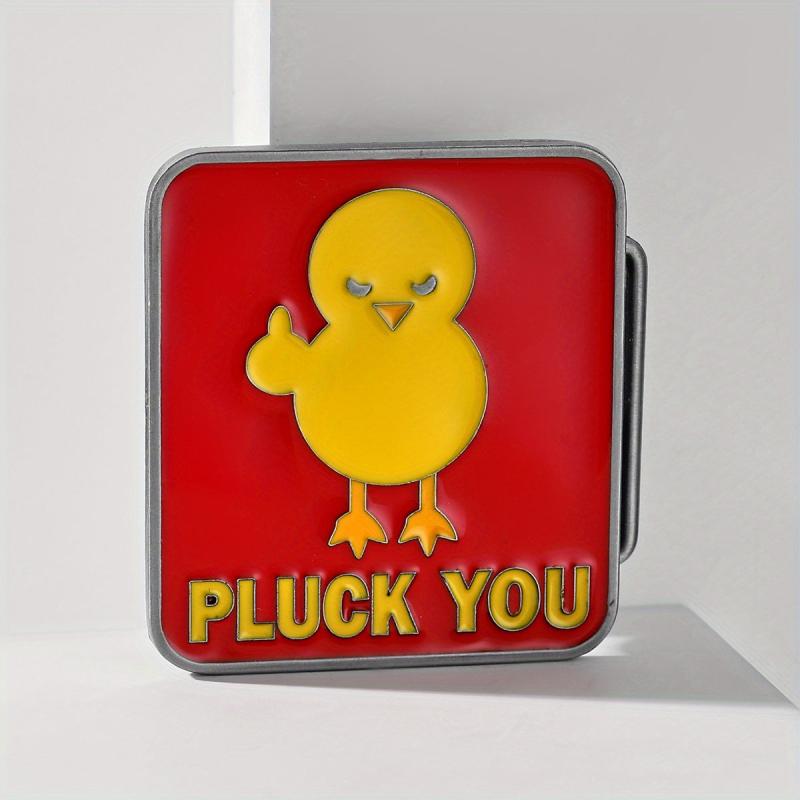 Vintage Red Belt with Yellow Duck Buckle