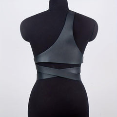 Women's Punk Harness Belt PU Leather Waistband