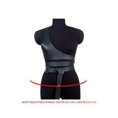 Women's Punk Harness Belt PU Leather Waistband
