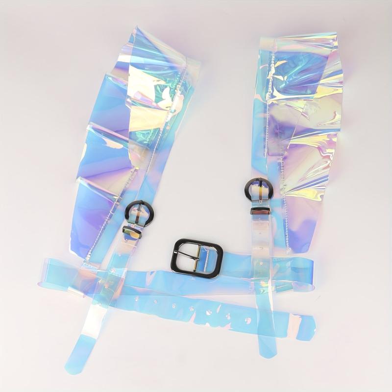 Laser Y2K PVC Harness Belt for Women