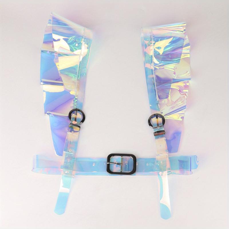 Laser Y2K PVC Harness Belt for Women