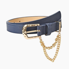Chain Tassel Pin Buckle Belt for Women