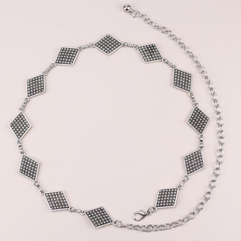 Vintage Geometric Waist Chain Classic Chain Belt Dress Girdle