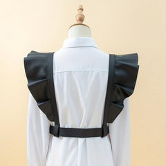Punk Ruffles PU Harness Belt Corset Waistband for Women
