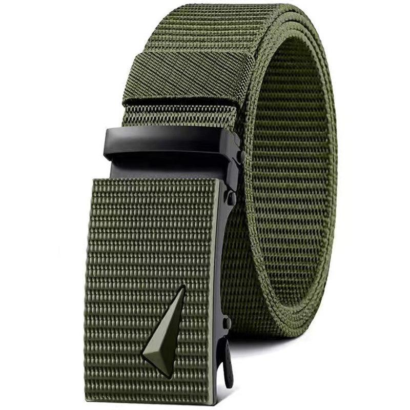 Men Automatic Buckle Nylon Army Tactical Belt Military Waist Canvas Belts
