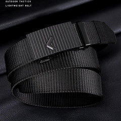 Men Automatic Buckle Nylon Army Tactical Belt Military Waist Canvas Belts