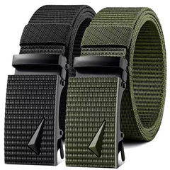 Men Automatic Buckle Nylon Army Tactical Belt Military Waist Canvas Belts