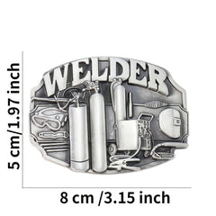 Vintage Welder Belt Buckle Women's Punk Metal Girdle Buckle
