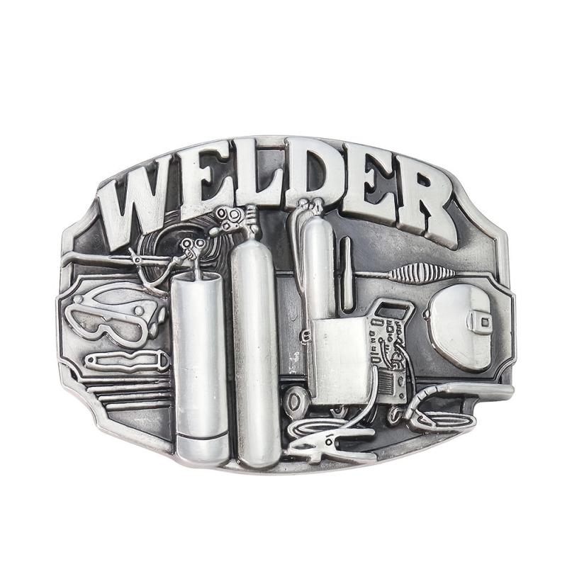 Vintage Welder Belt Buckle Women's Punk Metal Girdle Buckle