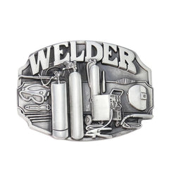 Vintage Welder Belt Buckle Women's Punk Metal Girdle Buckle