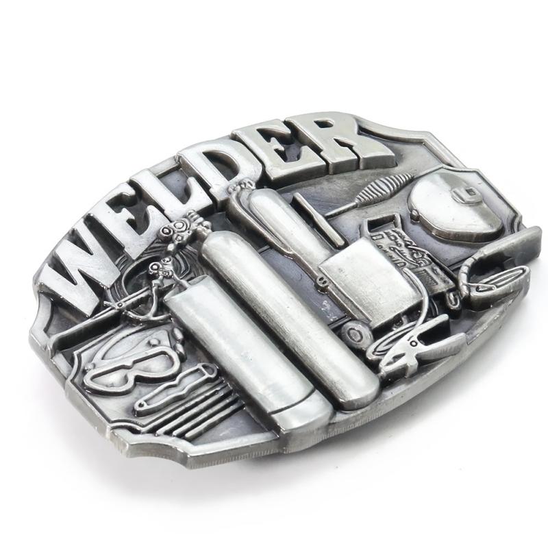 Vintage Welder Belt Buckle Women's Punk Metal Girdle Buckle