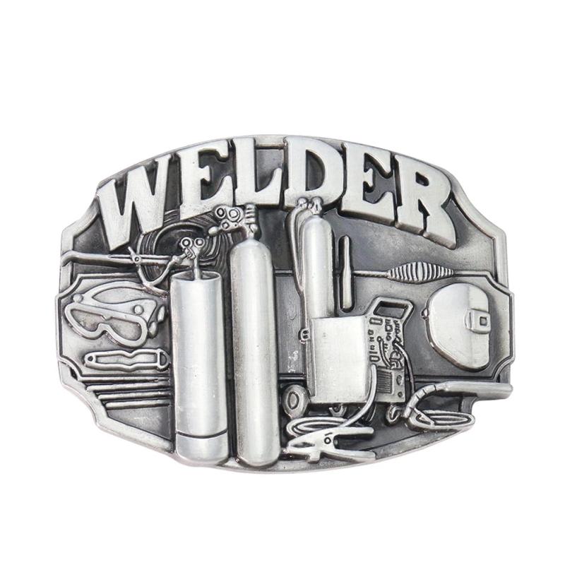 Vintage Welder Belt Buckle Women's Punk Metal Girdle Buckle