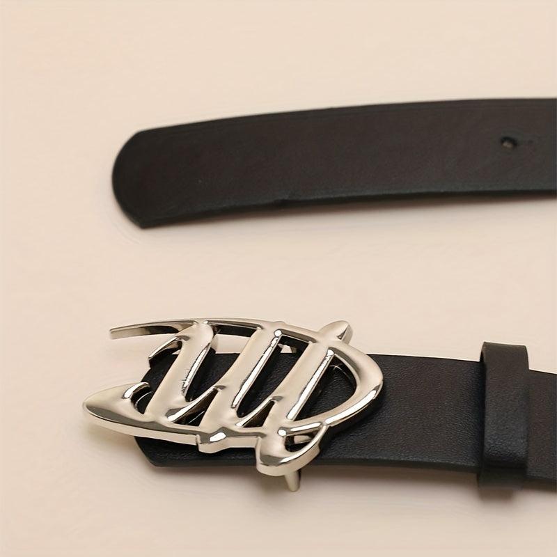 Stylish M Buckle PU Belt Casual Jeans Pants Skirt Belt Women