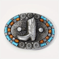 Turquoise Belt Buckle Western Jeans Accessories Cowgirl Cowboy