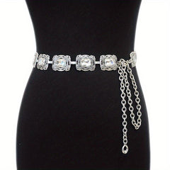 Boho Engraved Metal Chain Belt Vintage Waist Chain