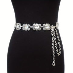Boho Engraved Metal Chain Belt Vintage Waist Chain