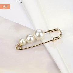 Faux Pearl Brooch Pin for Women Girls Clothing Dresses