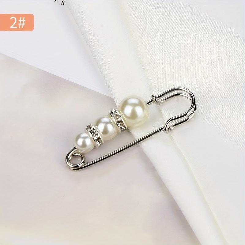 Faux Pearl Brooch Pin for Women Girls Clothing Dresses