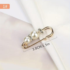 Faux Pearl Brooch Pin for Women Girls Clothing Dresses
