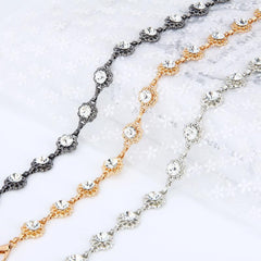 Women's Rhinestone Body Chain Belt Dress Skirt Accessory