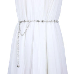 Women's Rhinestone Body Chain Belt Dress Skirt Accessory