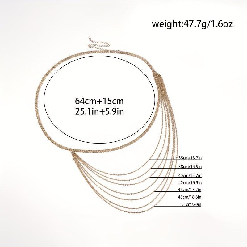 Boho Fringe Girdle Belly Chain for Women - Layer Chain Waist Jewelry