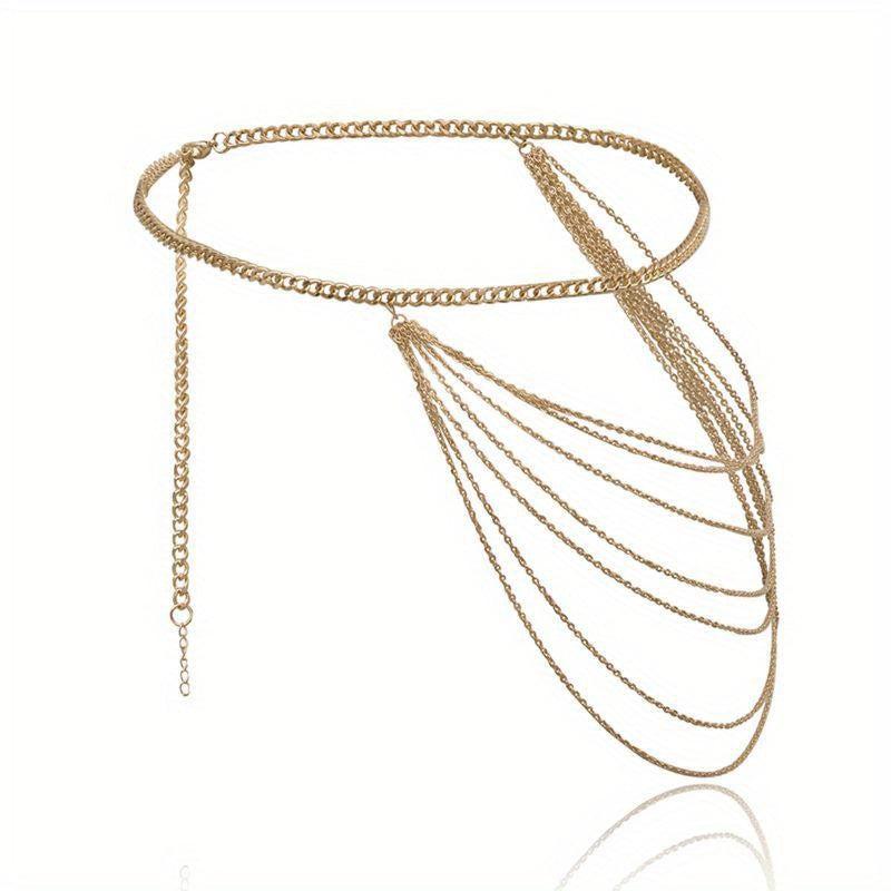Boho Fringe Girdle Belly Chain for Women - Layer Chain Waist Jewelry