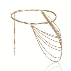 Boho Fringe Girdle Belly Chain for Women - Layer Chain Waist Jewelry