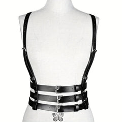3-Layer Chest Harness Belt for Women Gothic Corset
