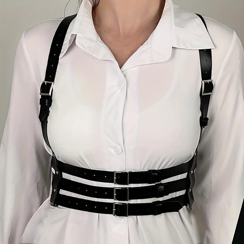 3-Layer Chest Harness Belt for Women Gothic Corset