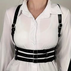 3-Layer Chest Harness Belt for Women Gothic Corset