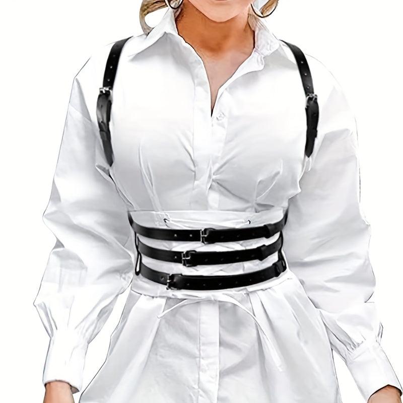 3-Layer Chest Harness Belt for Women Gothic Corset