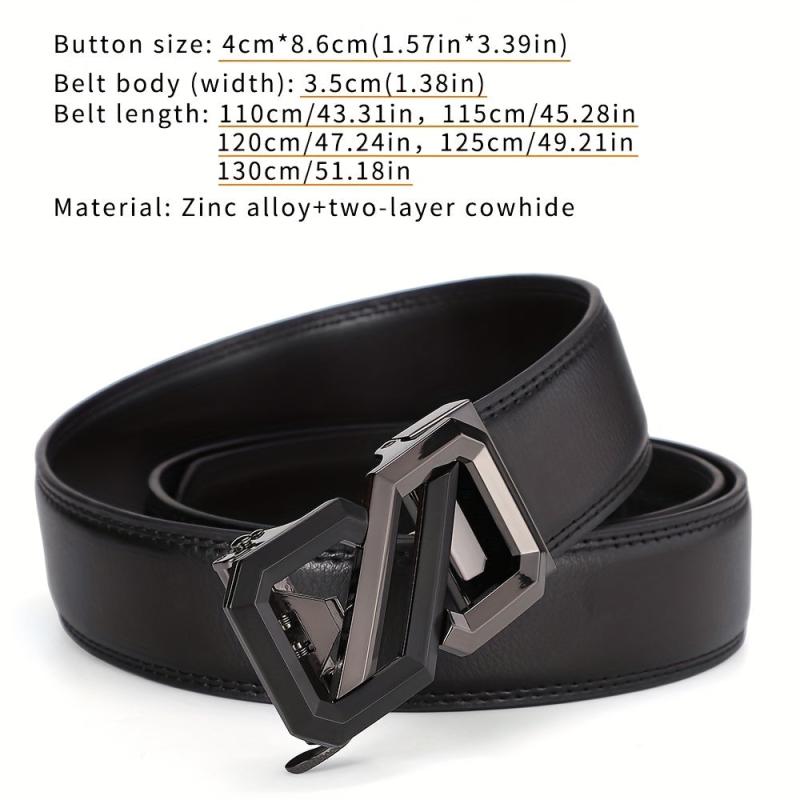 High End Cowhide Leather Men's Business Belt