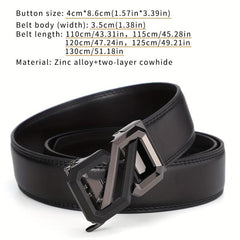 High End Cowhide Leather Men's Business Belt