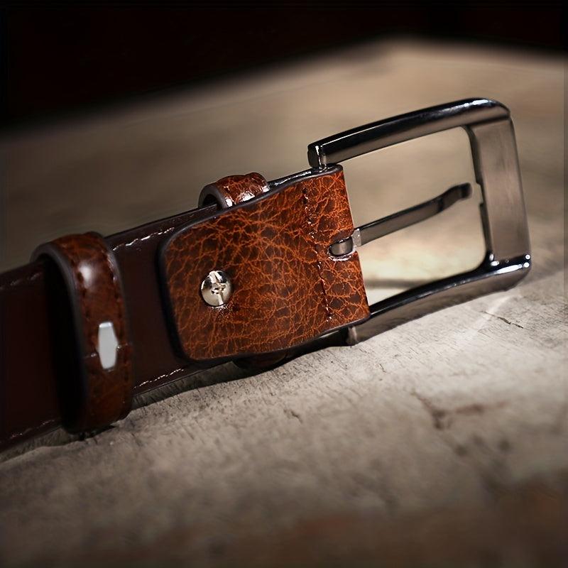 Men's Pin Buckle Vintage Leather Belt